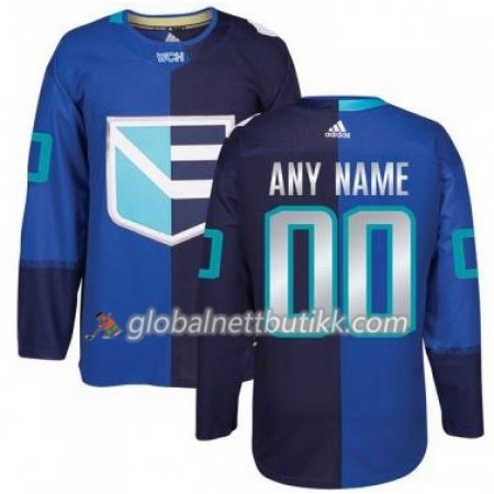 Europa Hockeydrakt Custom World Cup i ishockey 2016 Blå Premier - Herre